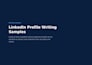 write a linkedin profile that attracts recruiters
